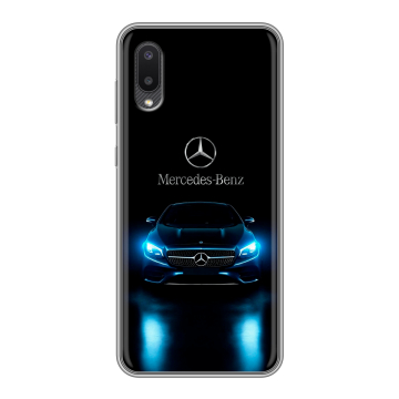 Силиконовый чехол на Samsung Galaxy A02 с принтом Mercedes Мерседес Силиконовый чехол на Samsung Galaxy A02 с принтом Mercedes Мерседес