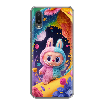 Силиконовый чехол на Samsung Galaxy A02 с принтом Labubu Лабубу Силиконовый чехол на Samsung Galaxy A02 с принтом Labubu Лабубу