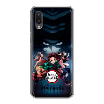 Силиконовый чехол на Samsung Galaxy A02 с принтом Demon Slayer Клинок рассекающий демонов Силиконовый чехол на Samsung Galaxy A02 с принтом Demon Slayer Клинок рассекающий демонов