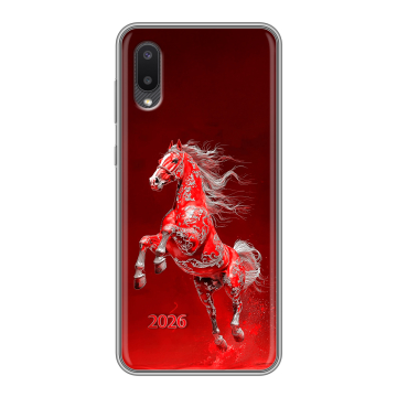 Силиконовый чехол на Samsung Galaxy A02 с принтом Новый год