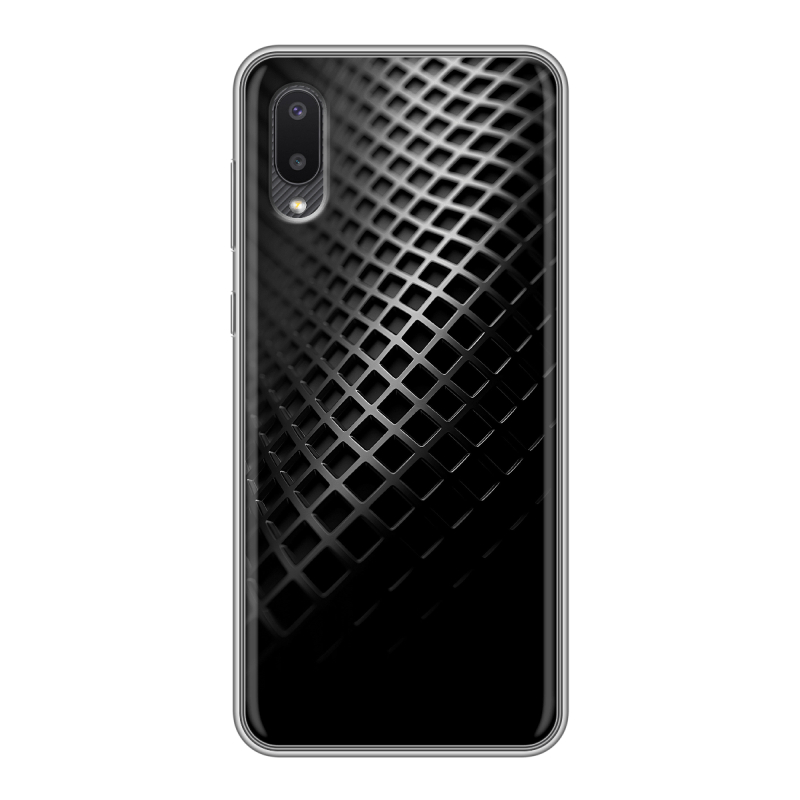 Пластиковый чехол на Samsung Galaxy A02 с принтом Текстура металла Пластиковый чехол на Samsung Galaxy A02 с принтом Текстура металла