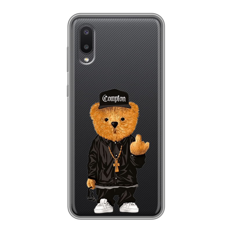 Пластиковый чехол на Samsung Galaxy A02 с принтом Плюшевый медведь Пластиковый чехол на Samsung Galaxy A02 с принтом Плюшевый медведь
