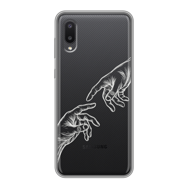 Силиконовый чехол на Samsung Galaxy A02 с принтом Сотворение мира Силиконовый чехол на Samsung Galaxy A02 с принтом Сотворение мира