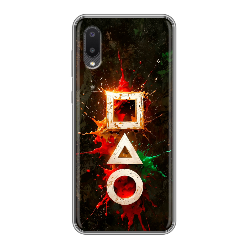 Пластиковый чехол на Samsung Galaxy A02 с принтом Squid Game Игра кальмара Пластиковый чехол на Samsung Galaxy A02 с принтом Squid Game Игра кальмара