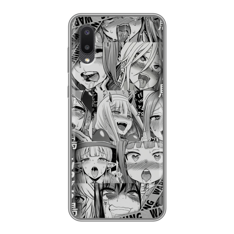 Силиконовый чехол на Samsung Galaxy A02 с принтом Ahegao Ахегао Аниме Силиконовый чехол на Samsung Galaxy A02 с принтом Ahegao Ахегао Аниме