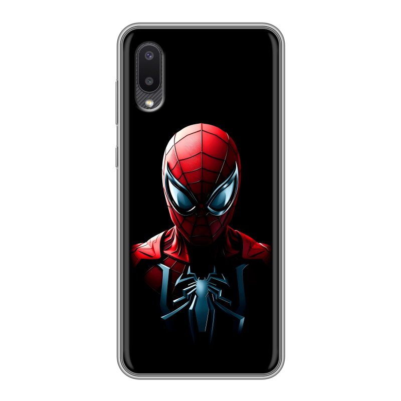 Силиконовый чехол на Samsung Galaxy A02 с принтом Spiderman Человек паук Силиконовый чехол на Samsung Galaxy A02 с принтом Spiderman Человек паук