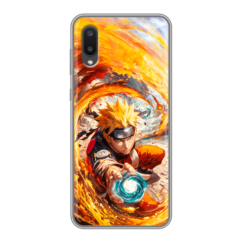 Силиконовый противоударный чехол на Samsung Galaxy A02 с принтом Аниме Наруто Naruto Силиконовый противоударный чехол на Samsung Galaxy A02 с принтом Аниме Наруто Naruto