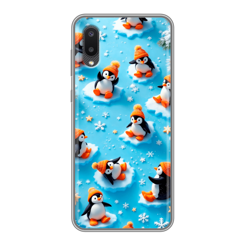 Пластиковый чехол на Samsung Galaxy A02 с принтом Новый год Пластиковый чехол на Samsung Galaxy A02 с принтом Новый год