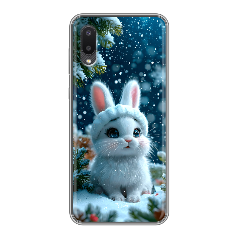 Пластиковый чехол на Samsung Galaxy A02 с принтом Новый год Пластиковый чехол на Samsung Galaxy A02 с принтом Новый год
