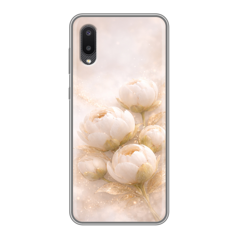 Силиконовый чехол на Samsung Galaxy A02 с принтом женский Силиконовый чехол на Samsung Galaxy A02 с принтом женский