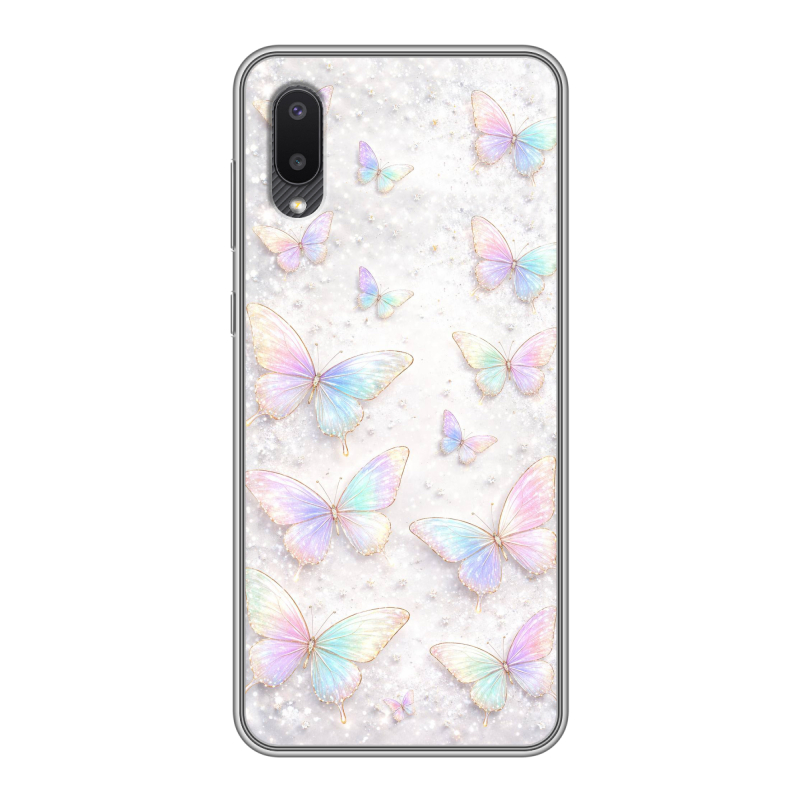 Силиконовый чехол на Samsung Galaxy A02 с принтом женский Силиконовый чехол на Samsung Galaxy A02 с принтом женский