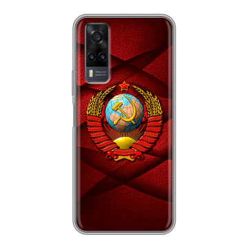 Силиконовый чехол на Vivo Y31 с принтом Герб СССР Силиконовый чехол на Vivo Y31 с принтом Герб СССР