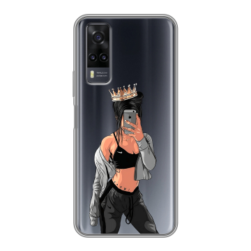 Силиконовый чехол на Vivo Y31 с принтом Женские принты Силиконовый чехол на Vivo Y31 с принтом Женские принты