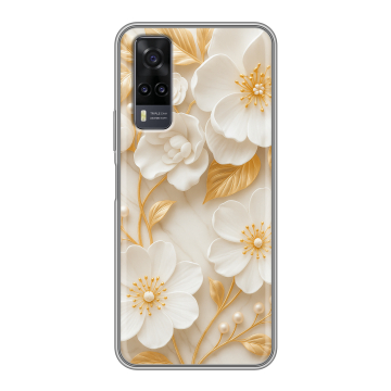 Силиконовый чехол на Vivo Y31 с принтом Цветы