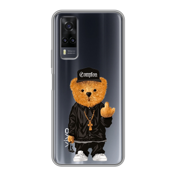 Силиконовый чехол на Vivo Y31 с принтом Мишка