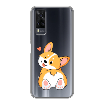 Силиконовый чехол на Vivo Y31 с принтом Корги
