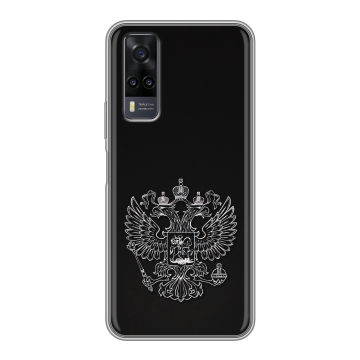 Силиконовый чехол на Vivo Y31 с принтом Герб России Силиконовый чехол на Vivo Y31 с принтом Герб России