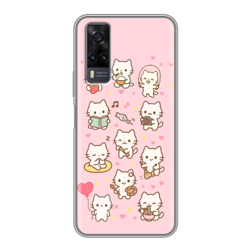 Силиконовый чехол на Vivo Y31 с принтом Hello Kitty Хелоу Кити
