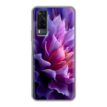 Силиконовый чехол на Vivo Y31 с принтом женский цветы