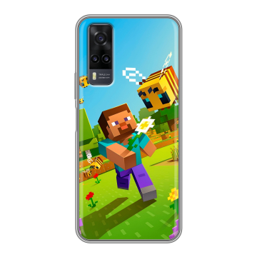Силиконовый чехол на Vivo Y31 с принтом Майнкрафт Minecraft Силиконовый чехол на Vivo Y31 с принтом Майнкрафт Minecraft