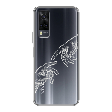 Силиконовый чехол на Vivo Y31 с принтом Сотворение мира Силиконовый чехол на Vivo Y31 с принтом Сотворение мира