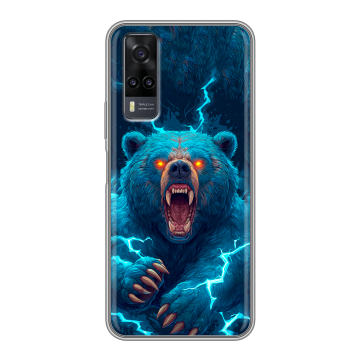 Силиконовый чехол на Vivo Y31 с принтом Медведь Силиконовый чехол на Vivo Y31 с принтом Медведь