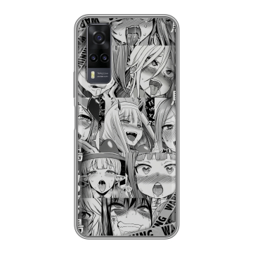 Силиконовый чехол на Vivo Y31 с принтом Ahegao Ахегао Аниме Силиконовый чехол на Vivo Y31 с принтом Ahegao Ахегао Аниме