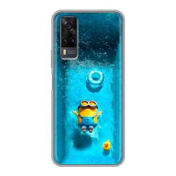 Силиконовый чехол на Vivo Y31 с принтом Миньоны Силиконовый чехол на Vivo Y31 с принтом Миньоны