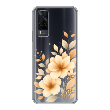 Силиконовый чехол на Vivo Y31 с принтом для девушки Силиконовый чехол на Vivo Y31 с принтом для девушки