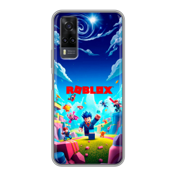 Силиконовый чехол на Vivo Y31 с принтом Roblox Роблокс