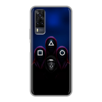 Силиконовый чехол на Vivo Y31 с принтом Игра Кальмара Силиконовый чехол на Vivo Y31 с принтом Игра Кальмара