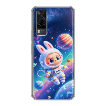 Силиконовый чехол на Vivo Y31 с принтом Labubu Лабубу