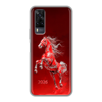 Силиконовый чехол на Vivo Y31 с принтом Новый год Силиконовый чехол на Vivo Y31 с принтом Новый год