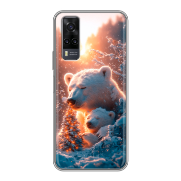 Силиконовый чехол на Vivo Y31 с принтом Новый год Силиконовый чехол на Vivo Y31 с принтом Новый год
