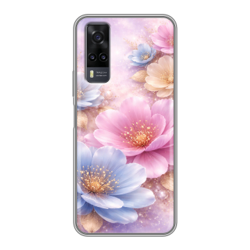 Силиконовый чехол на Vivo Y31 с принтом женский
