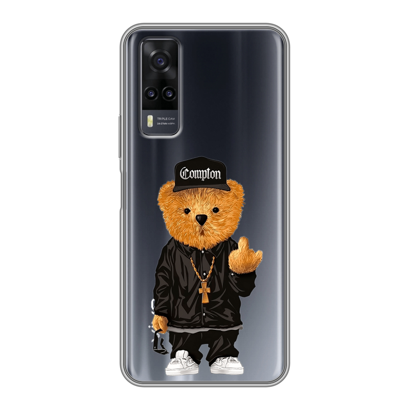 Силиконовый чехол на Vivo Y31 с принтом Плюшевый медведь Силиконовый чехол на Vivo Y31 с принтом Плюшевый медведь