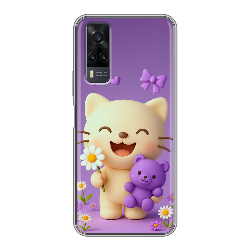 Силиконовый чехол на Vivo Y31 с принтом для девочек Силиконовый чехол на Vivo Y31 с принтом для девочек