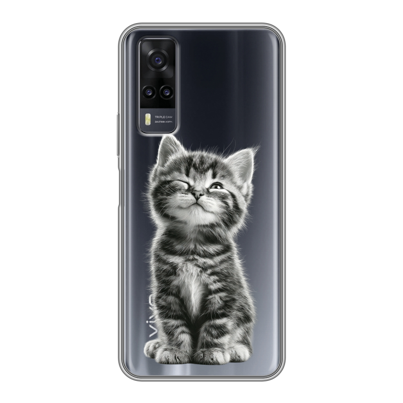 Силиконовый чехол на Vivo Y31 с принтом Котенок Силиконовый чехол на Vivo Y31 с принтом Котенок