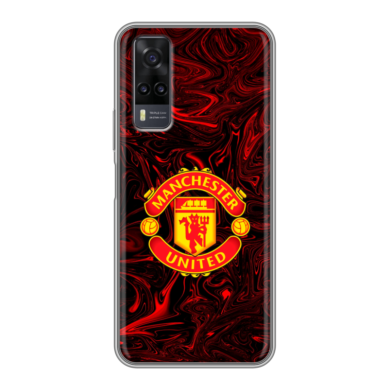 Силиконовый чехол на Vivo Y31 с принтом Manchester United Силиконовый чехол на Vivo Y31 с принтом Manchester United