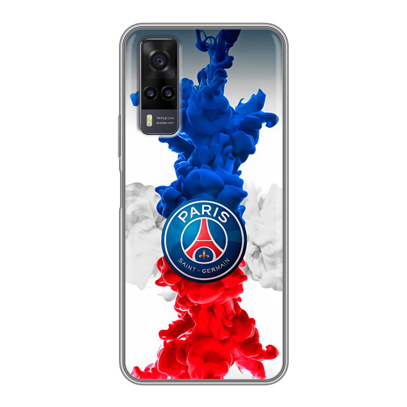Силиконовый чехол на Vivo Y31 с принтом PSG ПСЖ Силиконовый чехол на Vivo Y31 с принтом PSG ПСЖ