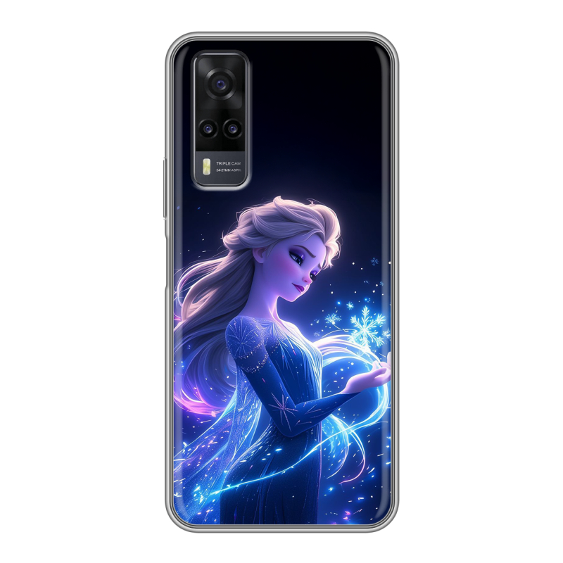 Силиконовый чехол на Vivo Y31 с принтом Холодное сердце Frozen Силиконовый чехол на Vivo Y31 с принтом Холодное сердце Frozen