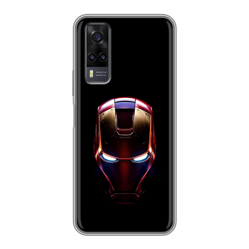 Силиконовый чехол на Vivo Y31 с принтом IronMan Железный человек Силиконовый чехол на Vivo Y31 с принтом IronMan Железный человек