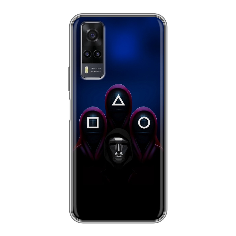 Силиконовый чехол на Vivo Y31 с принтом Игра Кальмара Силиконовый чехол на Vivo Y31 с принтом Игра Кальмара