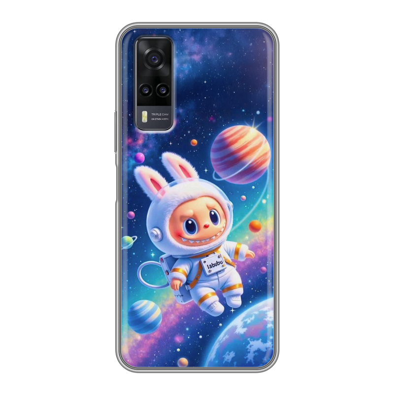 Силиконовый чехол на Vivo Y31 с принтом Labubu Лабубу Силиконовый чехол на Vivo Y31 с принтом Labubu Лабубу