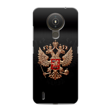 Силиконовый чехол на Nokia 1.4 с принтом Герб России Силиконовый чехол на Nokia 1.4 с принтом Герб России