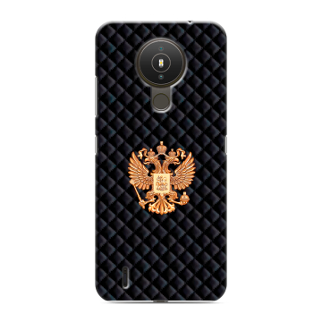 Силиконовый чехол на Nokia 1.4 с принтом Герб России принт Силиконовый чехол на Nokia 1.4 с принтом Герб России принт