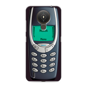 Силиконовый чехол на Nokia 1.4 с принтом Старый телефон