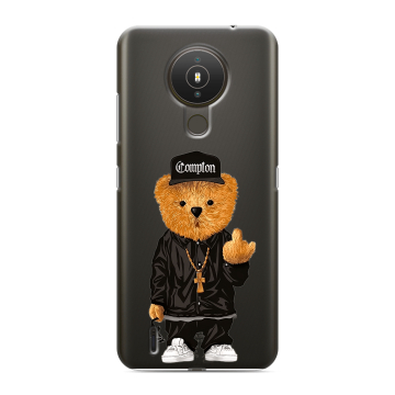 Силиконовый чехол на Nokia 1.4 с принтом Мишка Силиконовый чехол на Nokia 1.4 с принтом Мишка