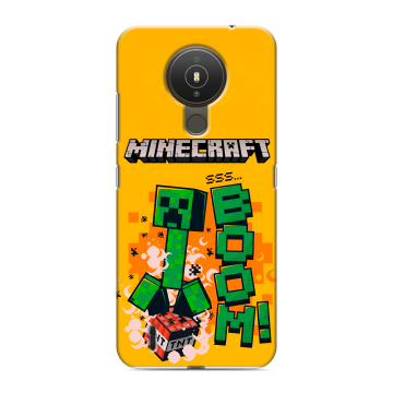 Силиконовый чехол на Nokia 1.4 с принтом Майнкрафт Minecraft Силиконовый чехол на Nokia 1.4 с принтом Майнкрафт Minecraft