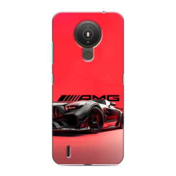 Силиконовый чехол на Nokia 1.4 с принтом Мерседес Mercedes AMG
